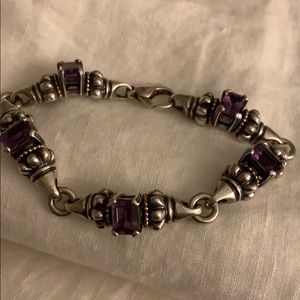 Vintage Lagos silver/amethyst/bracelet